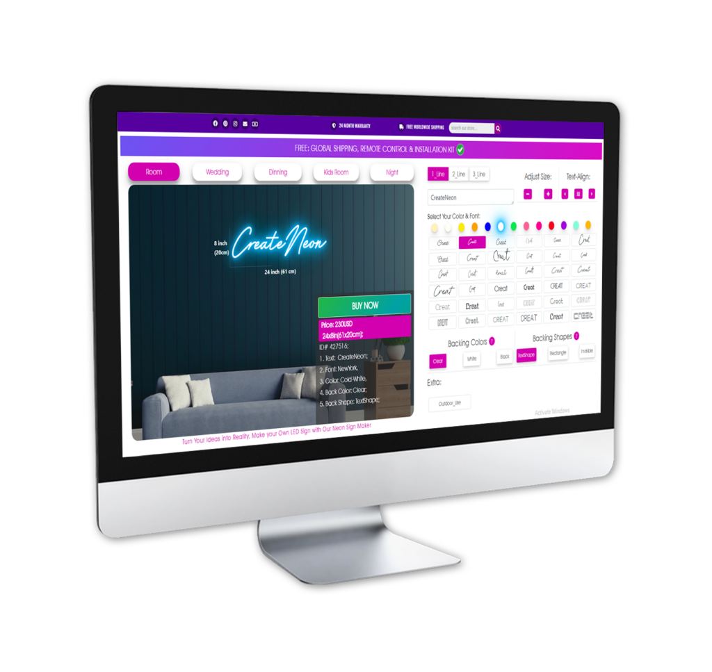 Custom Neon Light Signs Your Ideas, Our Creation Create Neon