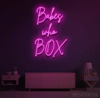 Babes who Box Neon Sign