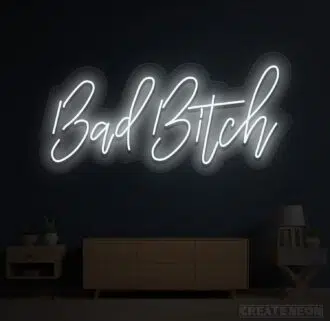 Alternative view of Bad Bitch Neon Sign