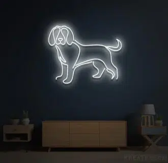 Alternative view of Beagle Neon Sign