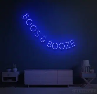 Boos & Booze Neon Sign