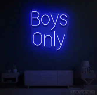 BOYS ONLY NEON SIGN
