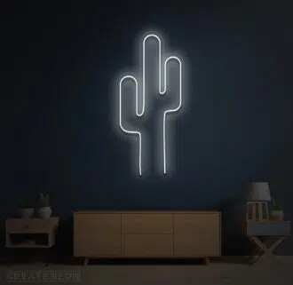 Alternative view of Cactus Neon Sign