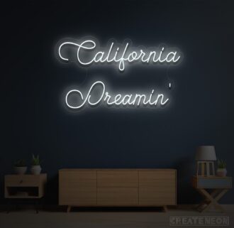 Alternative view of California Dreamin Neon Sign