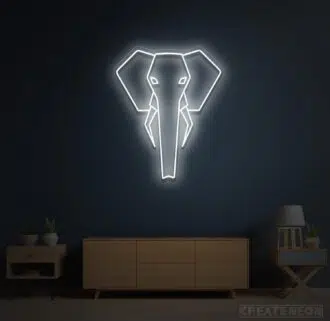 elephant neon sign