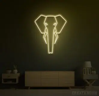Alternative view of Elephant Neon Sign