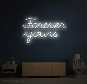 Alternative view of Forever Yours Neon Sign