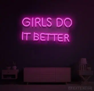 Alternative view of Girls Do It Better Neon Sign