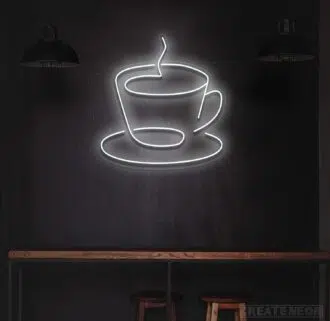 Alternative view of Hot Coffee Neon Sign