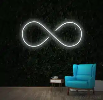 Alternative view of Infinity Symbol Neon Sign
