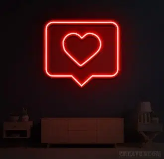 Instagram Heart Neon Sign