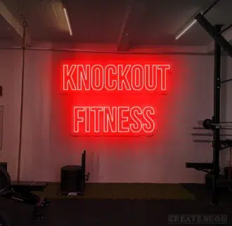 Knock out Fitness Neon Sign