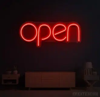 open Light Neon Sign - Best Custom LED Neon Lights