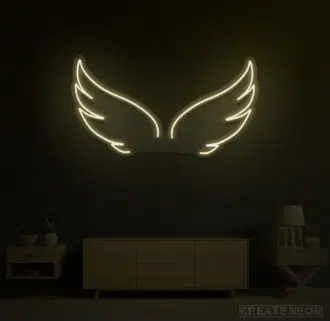 Neon Angel Wings