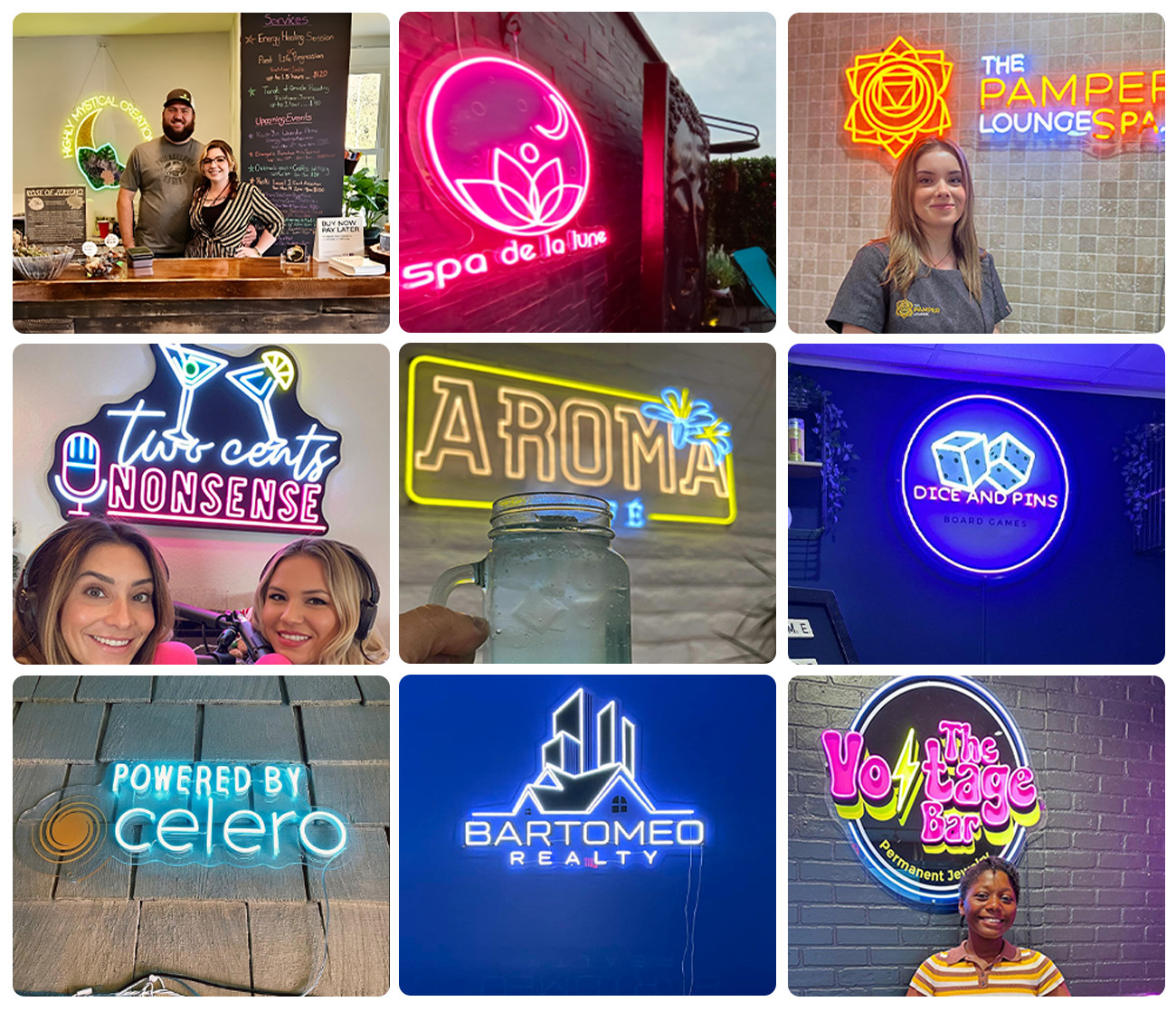 custom logo neon signs for business 