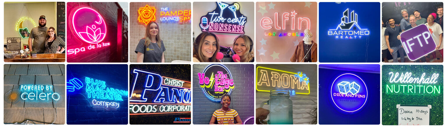 custom logo neon signs for business