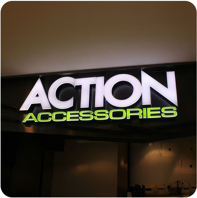 front lit letter signs