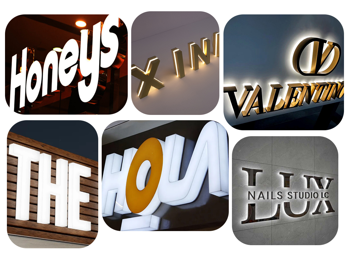 custom channel letter signs